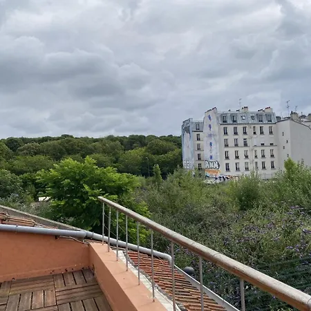 Large Bohemian Loft With Rooftop In Pere Lachaise Daire Paris
