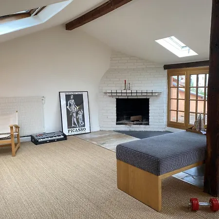 Large Bohemian Loft With Rooftop In Pere Lachaise Daire Paris